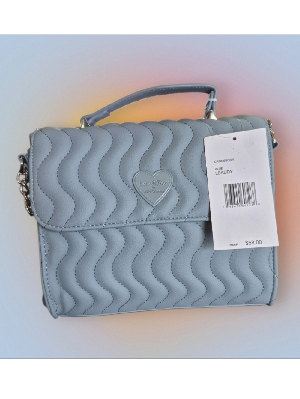 Luv Betsey by Betsey Johnson LBADDY Quilted Crossbody Cinderella blue - Picture 7 of 10